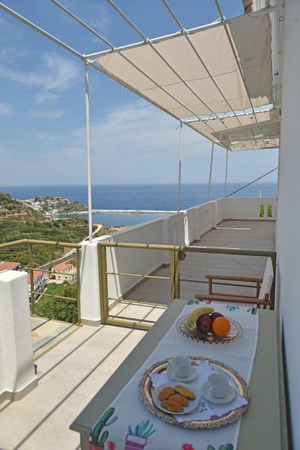 Mare Vista Villa Evdilos  Ngoại thất bức ảnh