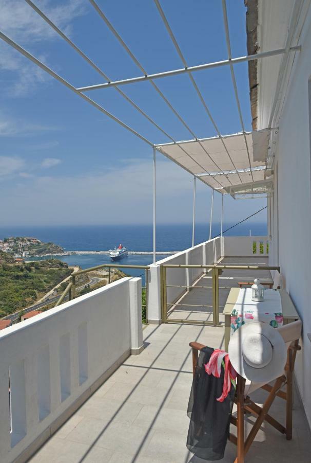 Mare Vista Villa Evdilos  Ngoại thất bức ảnh